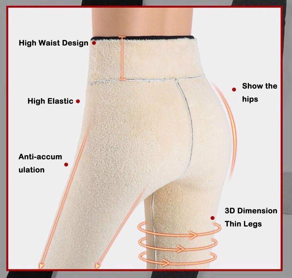 Cozy-Fit™ Sherpa Lined Thermal Leggings – Ultra-Warm, Flattering & Stretchy